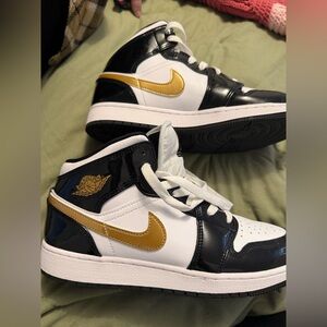 Jordan Black and White Sneakers